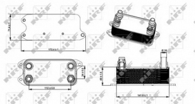WILMINK GROUP wg1720016 -  масляный радиатор, двигательное масло